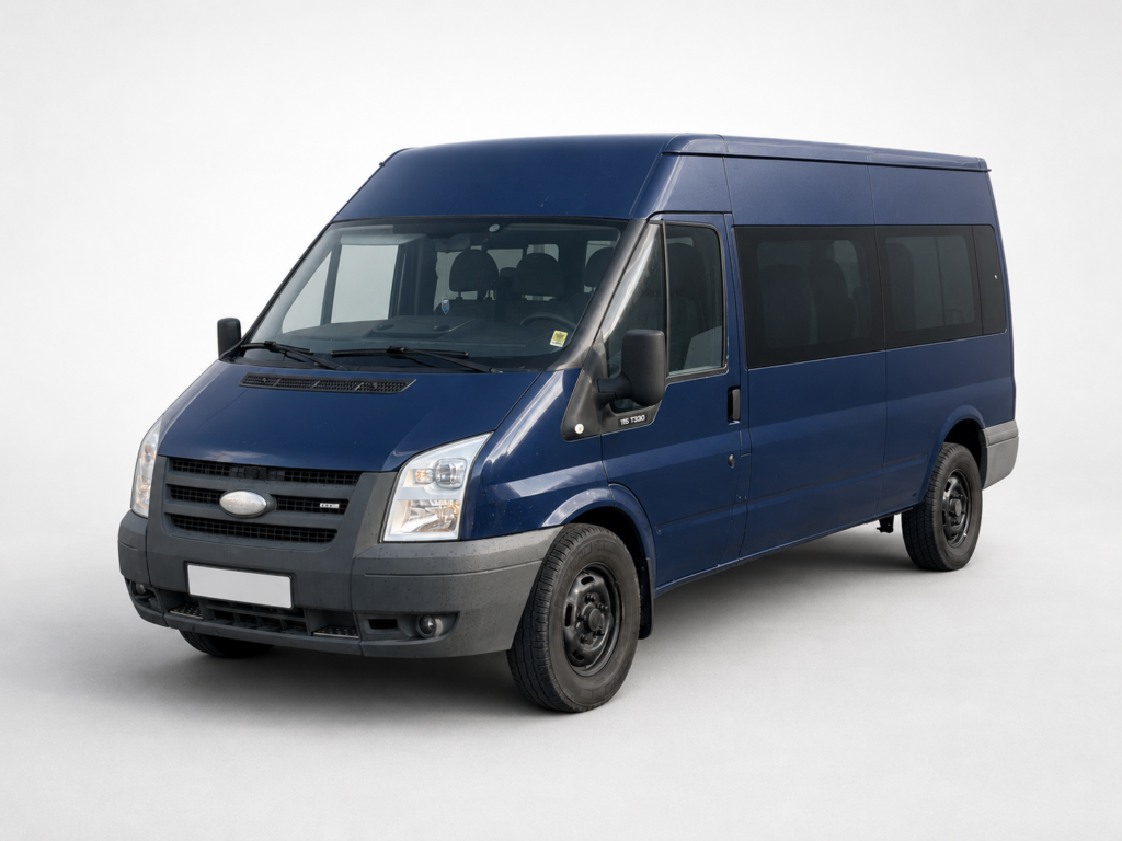 Ford Transit lang blau